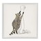 Stupell Industries Raccoon Toilet Paper Hoarder Framed Giclee Art